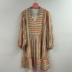 Aztec Print Babydoll Dress - WC5214